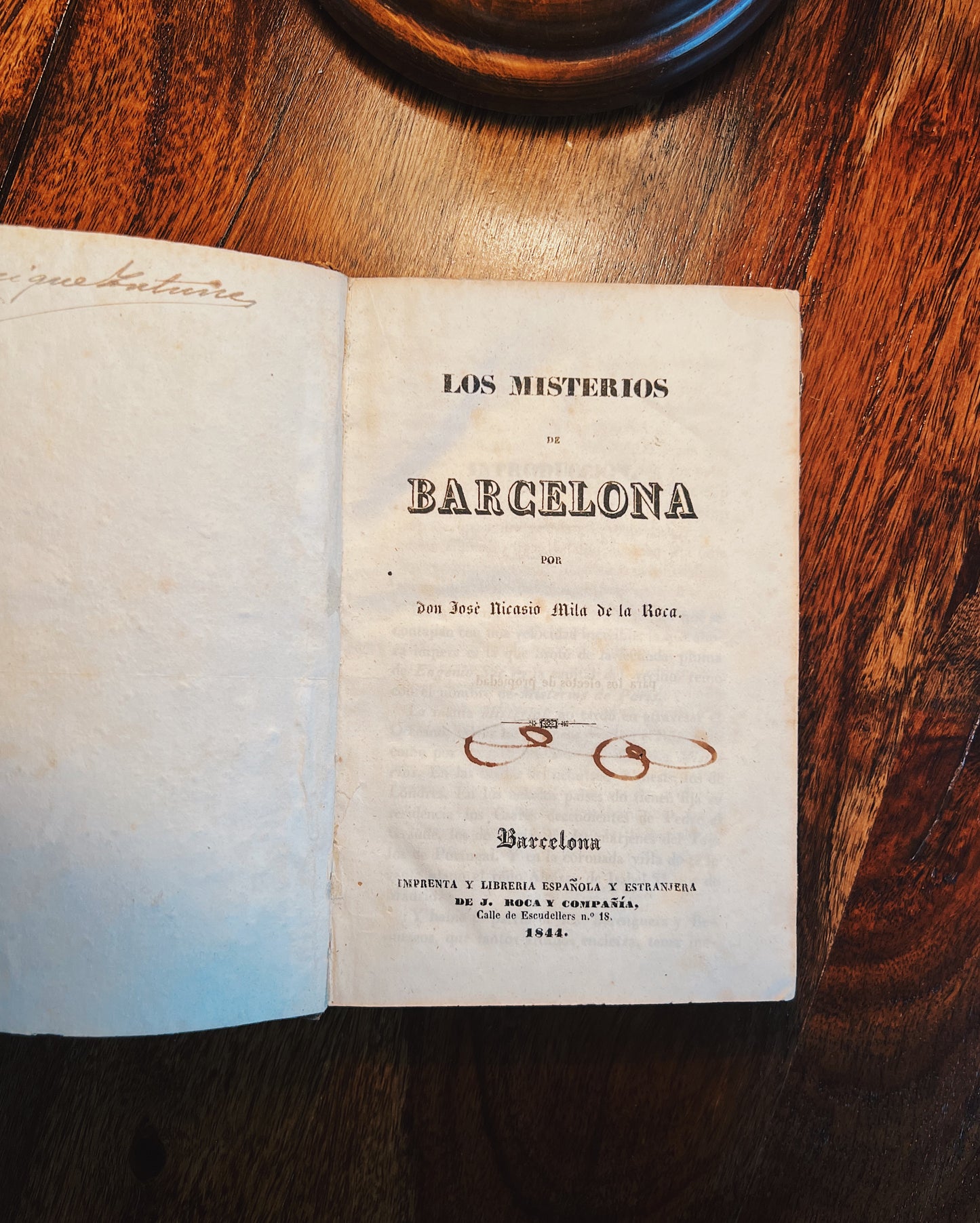 Los Misterios de Barcelona, Don Jose Nicasio Mila de la Roca