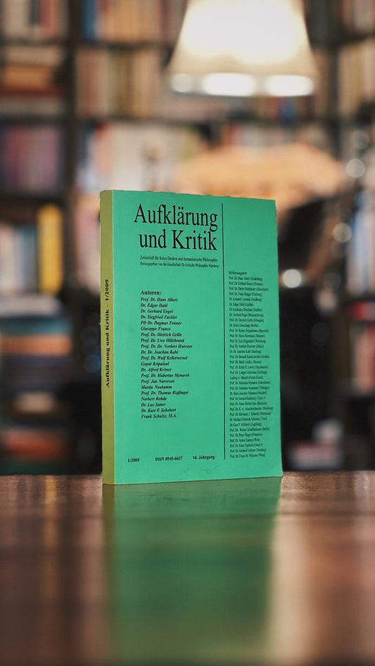 Aufklärung und Kritik - 1/2009, Gesellschaft für kritische Philosophie (Hrsg.)