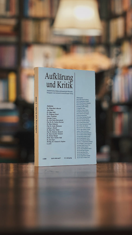 Aufklärung und Kritik - 1/2008, Gesellschaft für kritische Philosophie (Hrsg.)
