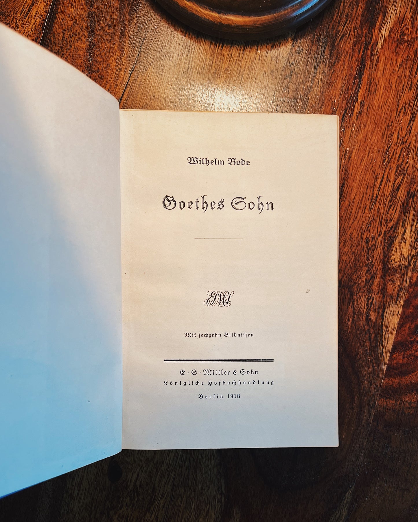 Goethes Sohn, Wilhelm Bode